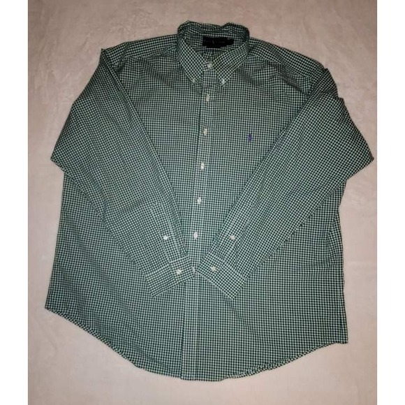 Ralph Lauren Classic Fit Men's Size XXL Green Plaid Long Sleeve Button Down 2XL - Picture 2 of 10
